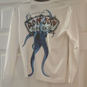 Ron Jon Kids White and Blue Rashguard